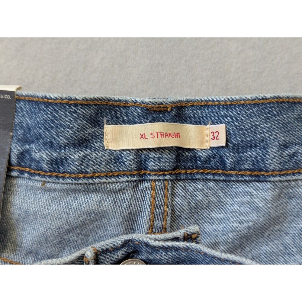 NWT Levi's Premium XL Baggy Straight Women's Jeans Medium Wash 32x31 - Picture 3 of 9